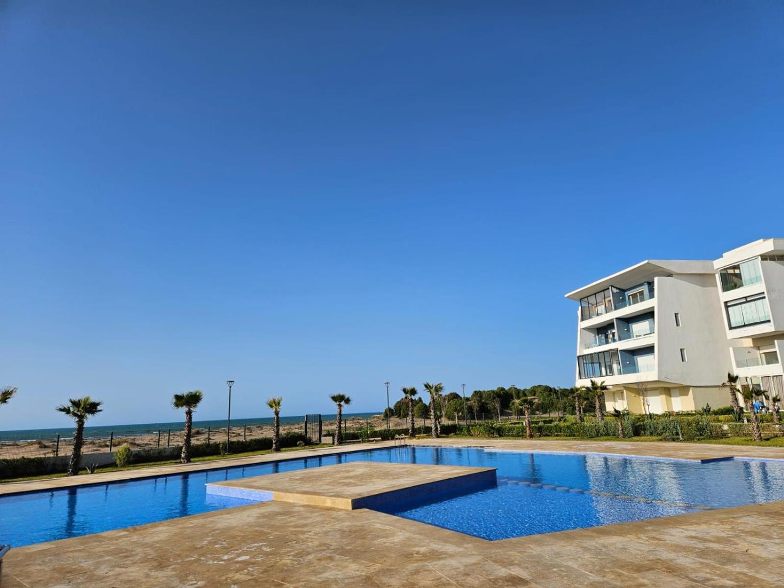 Sidi Rahal Blue View, Beachfront Wide Seaview With Pool Buitenkant foto