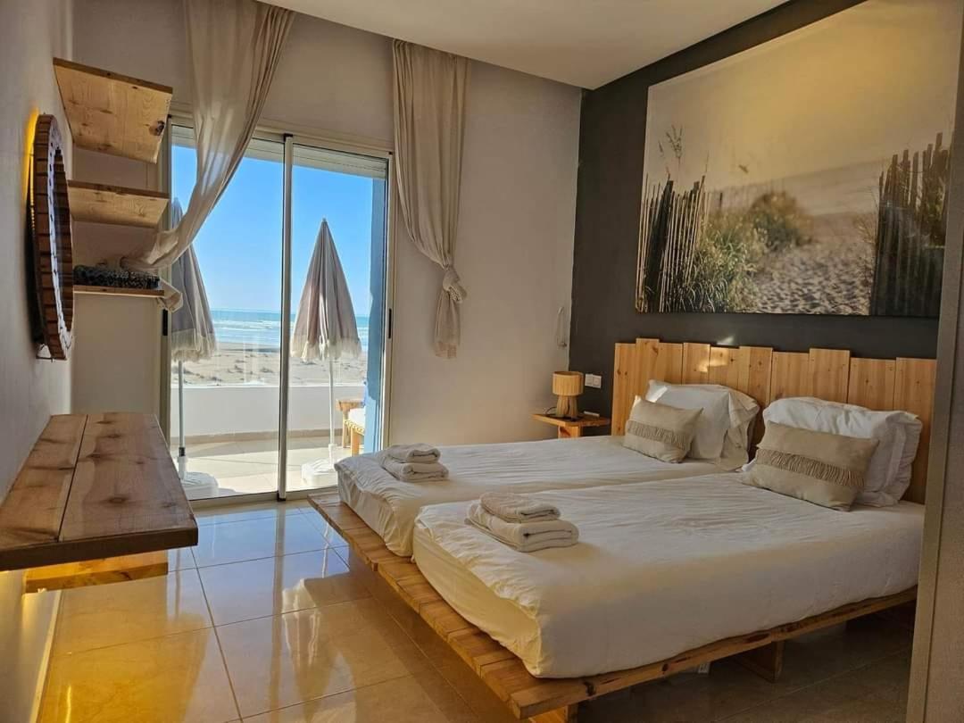 Sidi Rahal Blue View, Beachfront Wide Seaview With Pool Buitenkant foto
